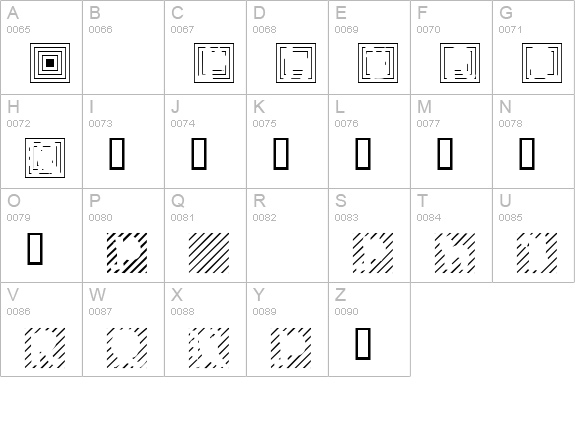PawnShop uppercase A-Z preview