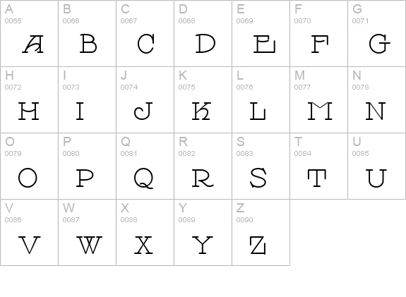 Payzant Pen NF uppercase A-Z preview