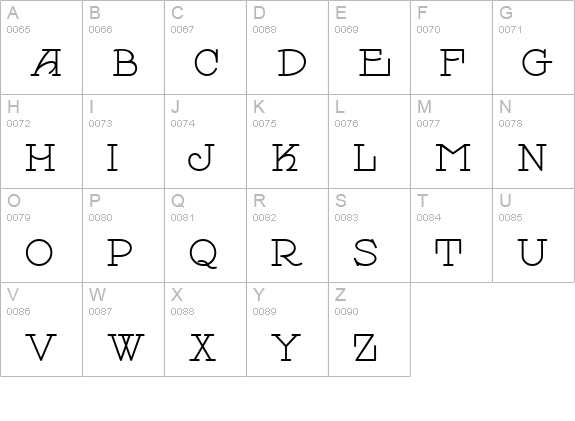 PayzantPen uppercase A-Z preview