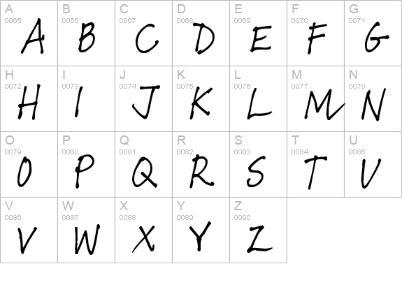 Pea Girly Girls Print uppercase A-Z preview
