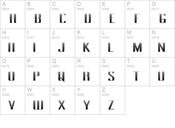 Pecot Lined Jewel uppercase A-Z preview