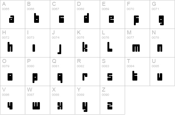 pectopah uppercase A-Z preview