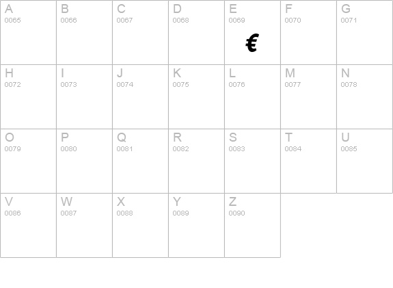 PedestriaMVB-Euro-BoldItalic uppercase A-Z preview