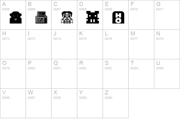 PEECOL-TestPlus uppercase A-Z preview