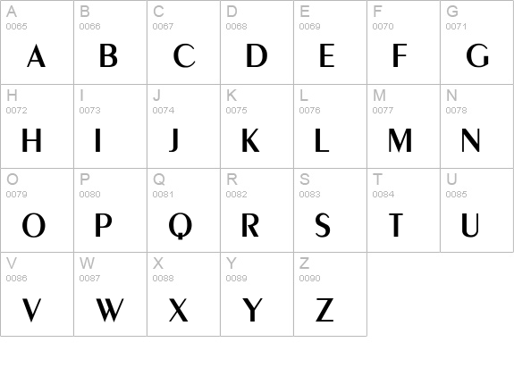 PeigMed-Medium uppercase A-Z preview
