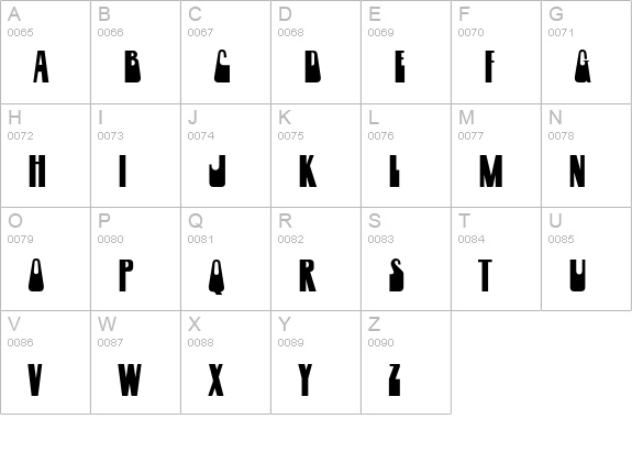 Pelikan uppercase A-Z preview