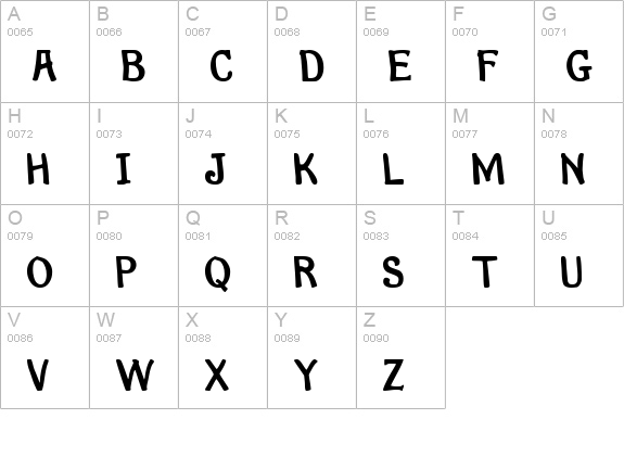 Pen Mark MF Bold uppercase A-Z preview