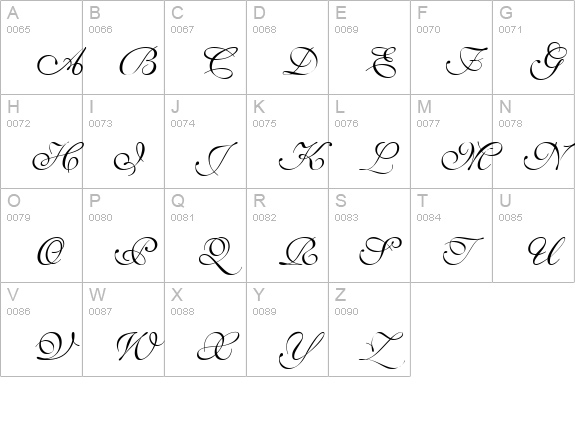 Pen Tweaks Three SSi uppercase A-Z preview