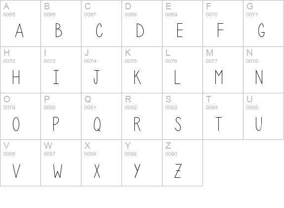 PenelopeAnne uppercase A-Z preview