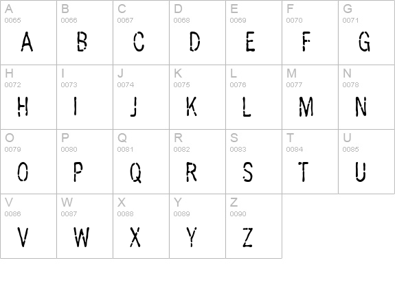Penicillin AOE uppercase A-Z preview