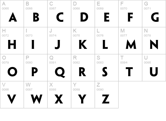 Penumbra Flare Std Bold uppercase A-Z preview