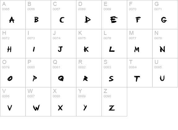 People Are People uppercase A-Z preview