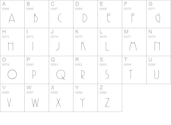 Pergamon uppercase A-Z preview