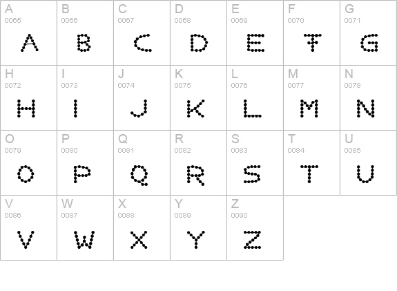Perlenkette uppercase A-Z preview