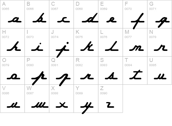 Permanent Waves uppercase A-Z preview