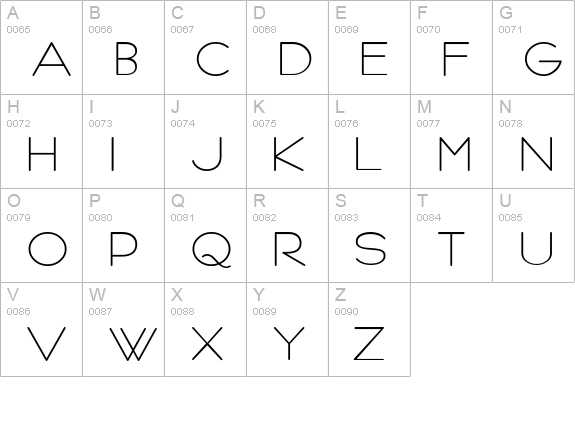 Persnickety HPLHS uppercase A-Z preview