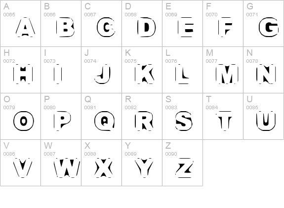 Persona uppercase A-Z preview