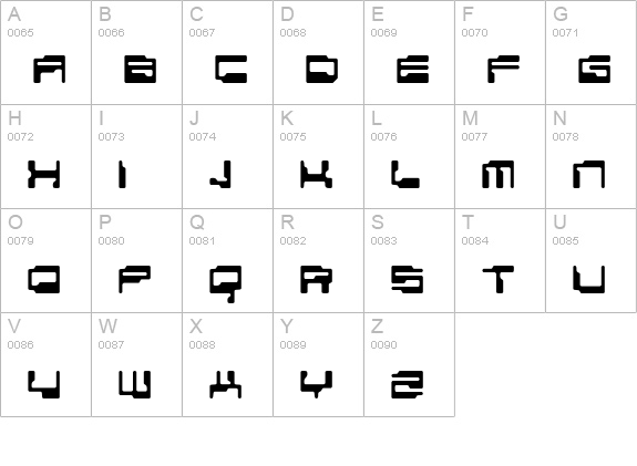 personal computer uppercase A-Z preview