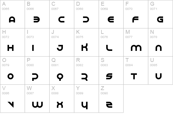 Perspire Regular uppercase A-Z preview