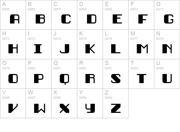 Persuasion BRK uppercase A-Z preview