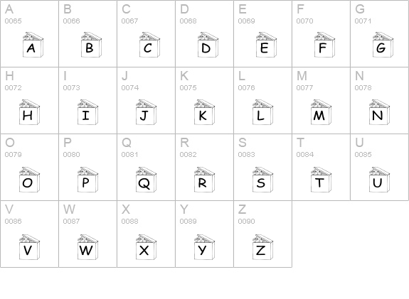 pf_rabbit in a box uppercase A-Z preview