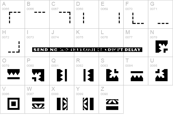 PFCommerceCommunication uppercase A-Z preview