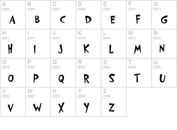 PFCosmonutPro-Bold uppercase A-Z preview