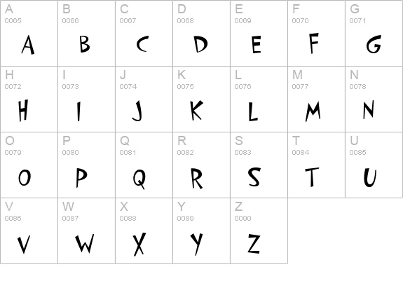 PFCosmonutPro-Regular uppercase A-Z preview