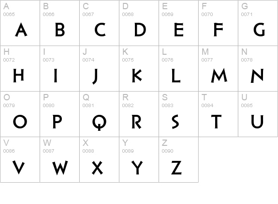 PFHellenicaSerifPro-Bold uppercase A-Z preview