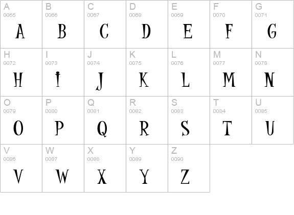 PFJump Abnormal uppercase A-Z preview