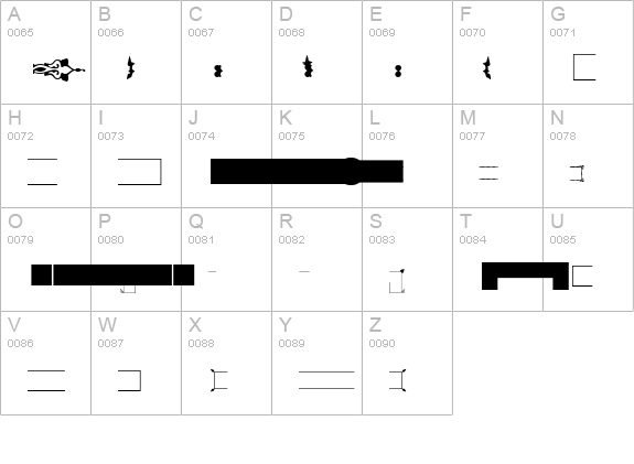 PFOrnmTreasures2-Layer1 uppercase A-Z preview