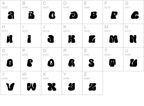 PFPsychedelia-Farout uppercase A-Z preview