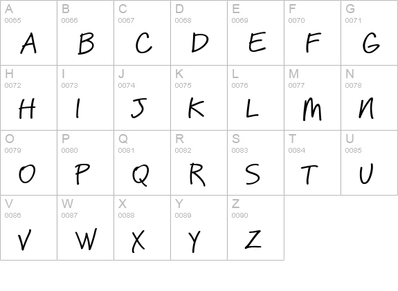 PFReminderPro-Regular uppercase A-Z preview