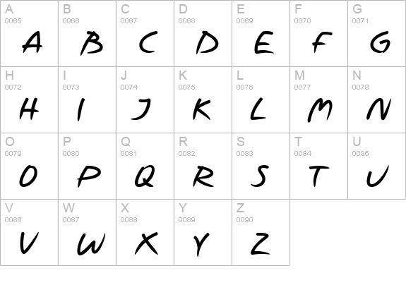 PFScandalPro-Black uppercase A-Z preview