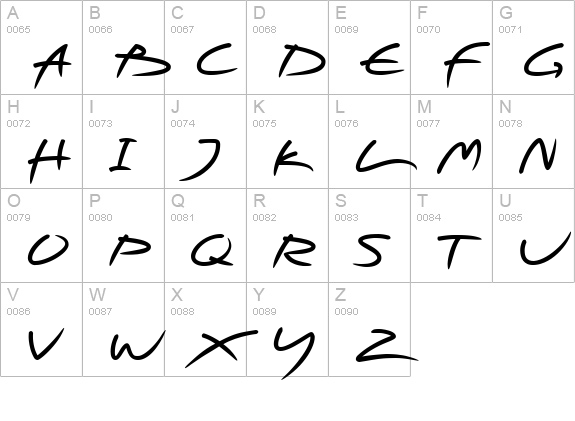 PFScandalPro-DisplayBlack uppercase A-Z preview