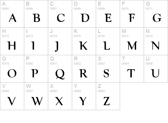 PFVenture Solid uppercase A-Z preview