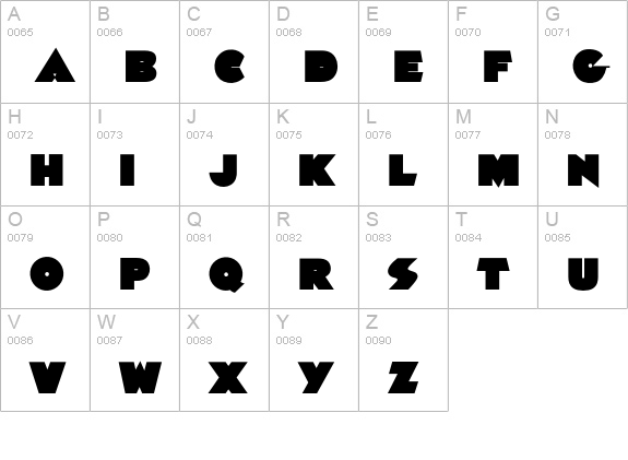 Pharao uppercase A-Z preview