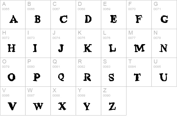 phentype uppercase A-Z preview