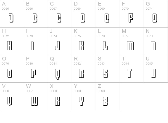 Philadelphia 3D uppercase A-Z preview