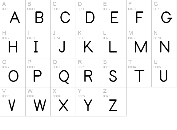 Philadelphia LineAligned uppercase A-Z preview