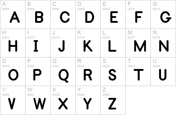Philadelphia LineBold uppercase A-Z preview