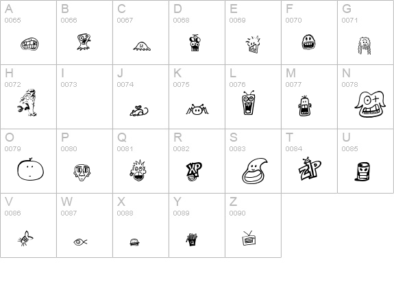 PHILBATSRegular uppercase A-Z preview