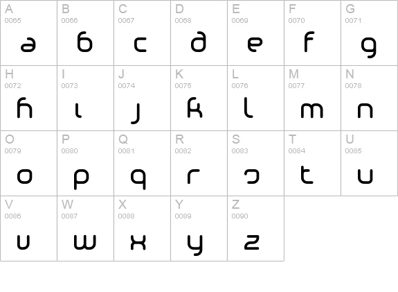 Phino uppercase A-Z preview