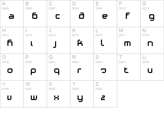Phino Variation uppercase A-Z preview
