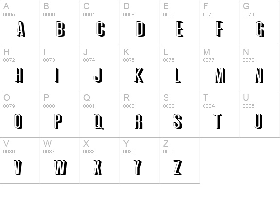 Phoenix Extended Normal uppercase A-Z preview