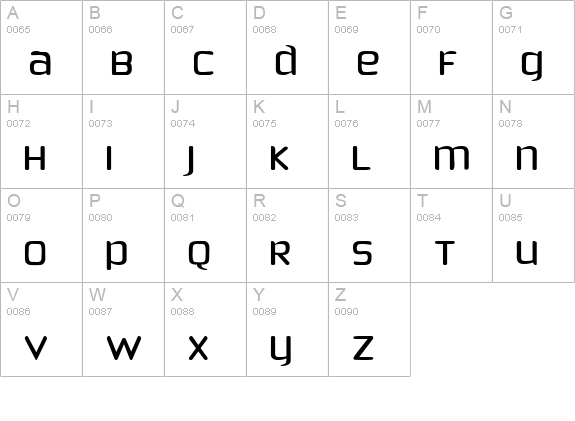 Phoenix Sans uppercase A-Z preview