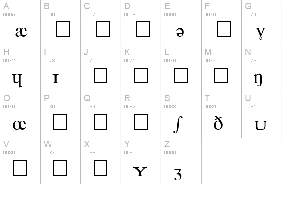 Phonetic Regular uppercase A-Z preview