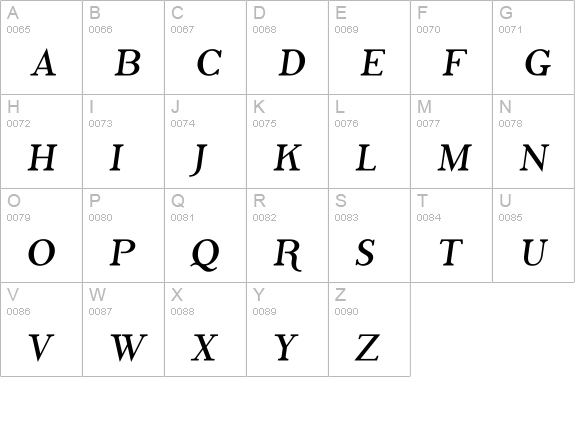 Phosphorus Bromide uppercase A-Z preview