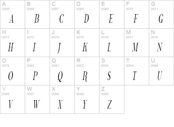 Phosphorus Trichloride uppercase A-Z preview