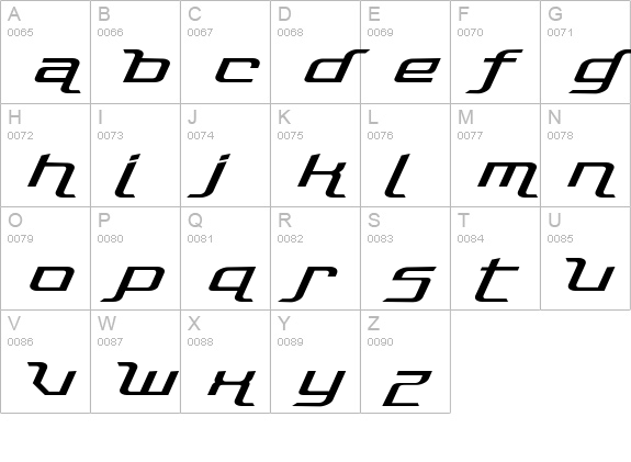 Photonica uppercase A-Z preview